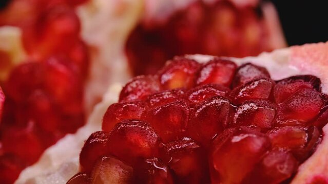 pomegranate clusters close-up
