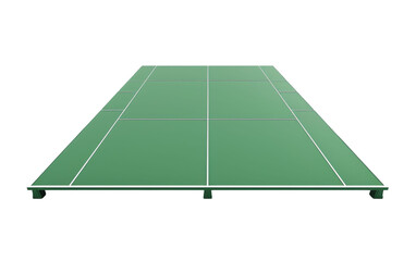 Tennis Court Marker Solution On Transparent Background.