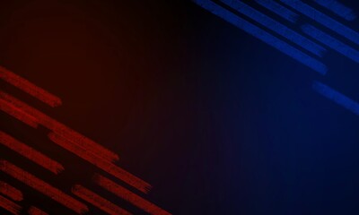 Abstract background from blue and red gradients. Contains graphic lines to add interest and can be used in media design. Stage backdrops and flyer backgrounds.