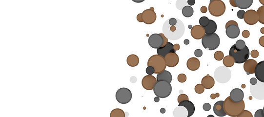 gold  Delight: Captivating 3D Illustration of Joyful gold Confetti