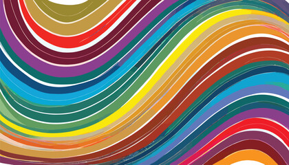 vector abstract shapes and patterns; repeating figures; colors of rainbows