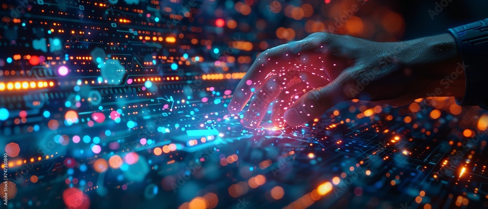Aufkleber An artificial intelligence chatbot developed by OpenAI is used by a business person to chat with AI. Artificial intelligence systems support are the future.