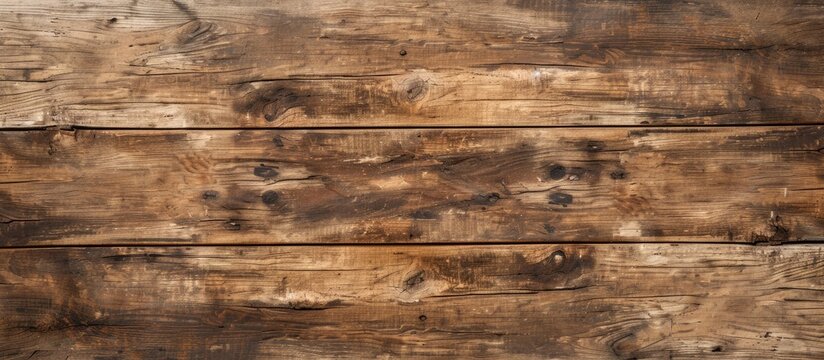 A detailed view of a wooden surface, showcasing its weathered and aged texture. The knots in the wood add character and charm, reflecting the essence of the old trees timeless beauty.