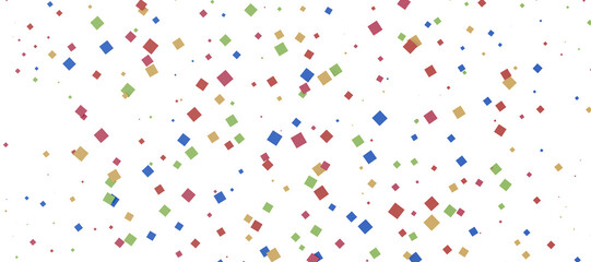  Multicolored confetti on white