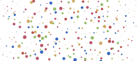 Sunburst and colorful confetti background frame illustration