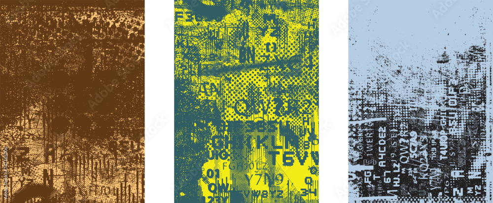 Poster grunge background.texture vector.dust overlay distress grain ,simply place illustration over any obj