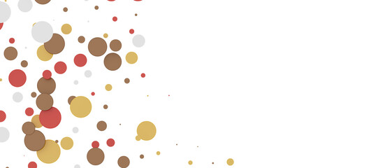  Multicolored confetti on white