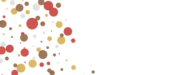  Multicolored confetti on white