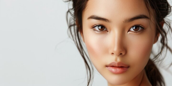 Elegant Asian Woman Portrait, Beauty Concept