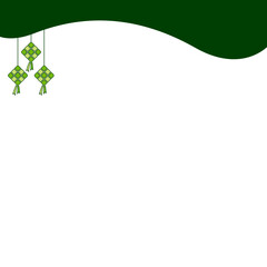 Curve Header with Ketupat