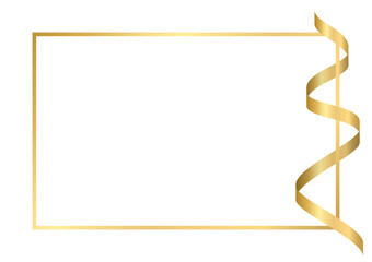 Luxury Abstract Background with Ribbon. Invitation Card. Vector Illustration. 