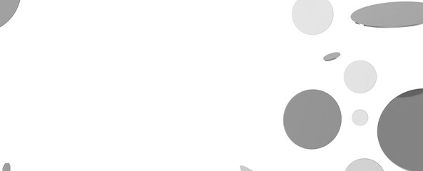 Joyful Deluge: Brilliant 3D Illustration Showcasing an Overflow of silver Confetti