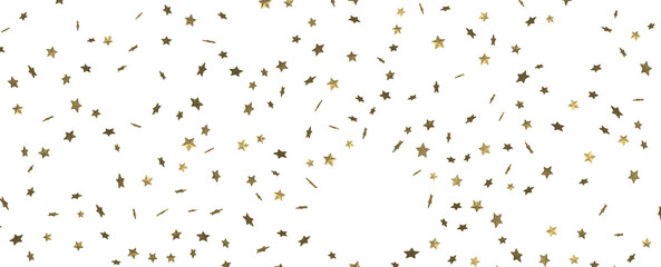 XMAS Stars - stars. Confetti celebration, Falling golden abstract decoration for party, birthday celebrate, - obrazy, fototapety, plakaty