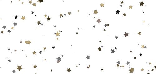 Gilded Rainfall: Experience the Magic of a 3D Gold Stars Shower