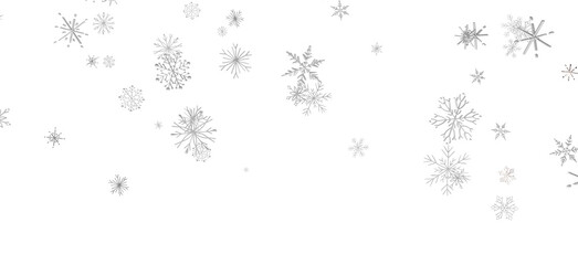 Snowflakes - new year pattern. Christmas theme, golden openwork shiny snowflakes, star, 3D rendering.