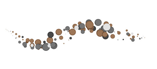 Gilded Festivity: Brilliant 3D Illustration Showcasing a Shower of gold Confetti