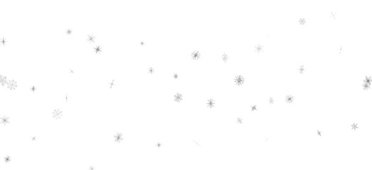 Sparkling Snowfall: Dynamic 3D Illustration of Falling Christmas Snowflakes