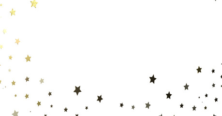 XMAS Stars - Festive christmas card. Isolated illustration white background. -