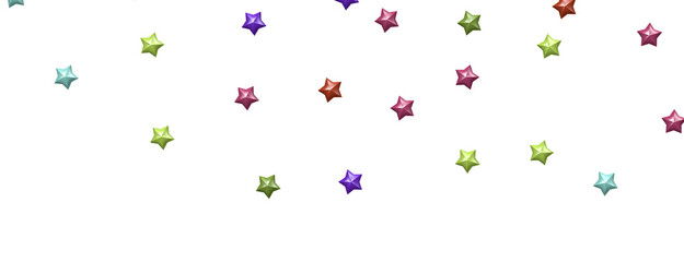 Heavenly Rainbow Shower: 3D Illustration Brings the Beauty of Stars to Life