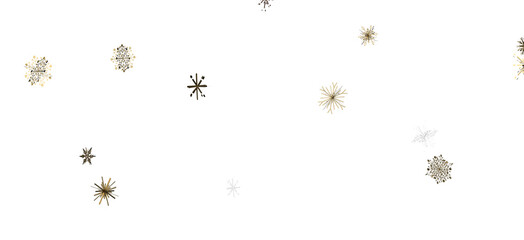 Sparkling Snowfall: Dynamic 3D Illustration of Falling Christmas Snowflakes