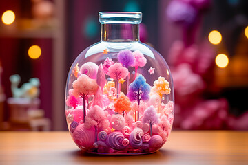 Unique and eye-catching design for your aquarium Adds a pop of color to your underwater landscape Modern candy cane style adds fun to your decor