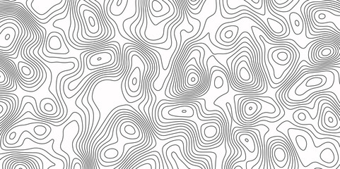 Topographic Map in Contour Line Light Topographic White seamless marble texture. Panorama view gradient multicolor wave curve lines banner background design.