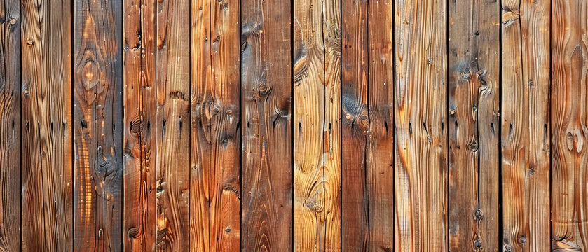 High-resolution image capturing warm tones and natural grain of a wooden fence