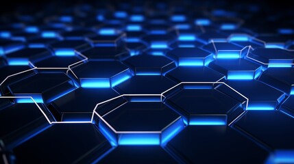 Obraz premium Futuristic hexagonal structure background