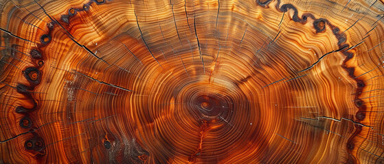 This image shows the intricate details of a tree's growth rings, providing a beautiful perspective...
