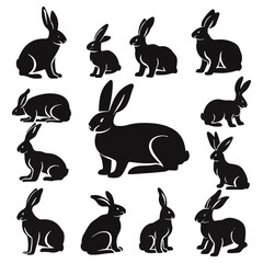 big_collection_of_rabbit_silhouettes_illustration