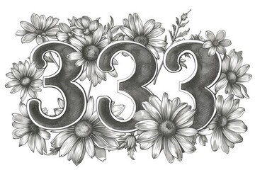 Numeric Blossom Typeface 3