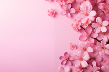 Fototapeta premium Spring flowers card, Happy Easter background. Mother's Day. International Women's Day.