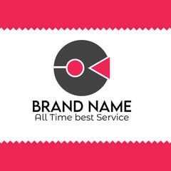 business logo design cercle arrow unique open o logo