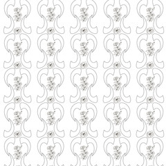 seamless pattern with elements, seamless pattern, line pattern, flower pattern,