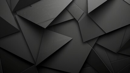 Abstract geometric dark background with paper design: modern wallpaper for wall art & business presentations