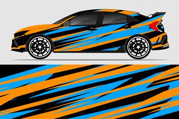 van wrap design Sports car wrap design stickers, and stickers in vector format