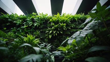 Green wall vertical garden
