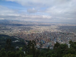 view of the Bogotá city