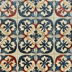 tile flooring repeating pattern french atrium provincial - obrazy, fototapety, plakaty