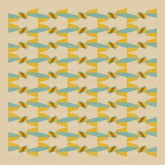 Seamless Geometric Pattern for Fabric, Wallpaper, Paper Printing, etc (format in jpg. and .ai)