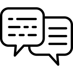Chat Vector Line Icon