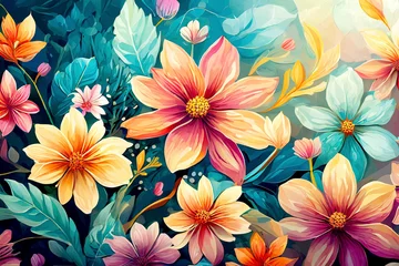 Foto auf Acrylglas Floraler Hintergrund  © Sina Ettmer