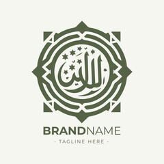 Islamic muslim logo vector illustration icon