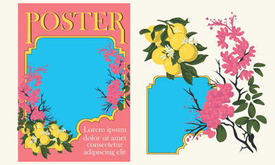 template vintage poster 