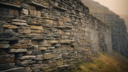 Fototapeta premium Seamless Castle Stone Wall texture