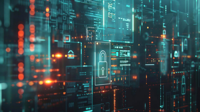 Security, PCI DSS, encryption illustration