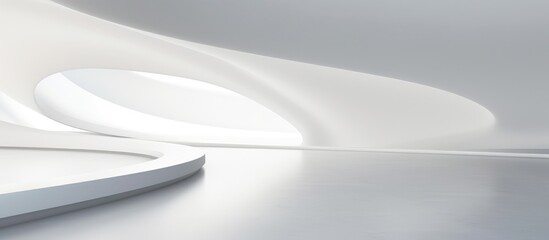 A computer mouse is placed on top of a white, smooth surface. The sleek design of the mouse contrasts with the minimalist background, creating a modern aesthetic.