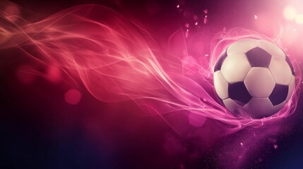 Sports abstract background with soccer ball, sports games competition