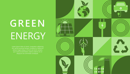 Green energy poster
