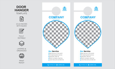 door hanger design and template for your business
